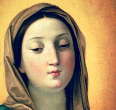 Madonna (detail) by Guido Reni